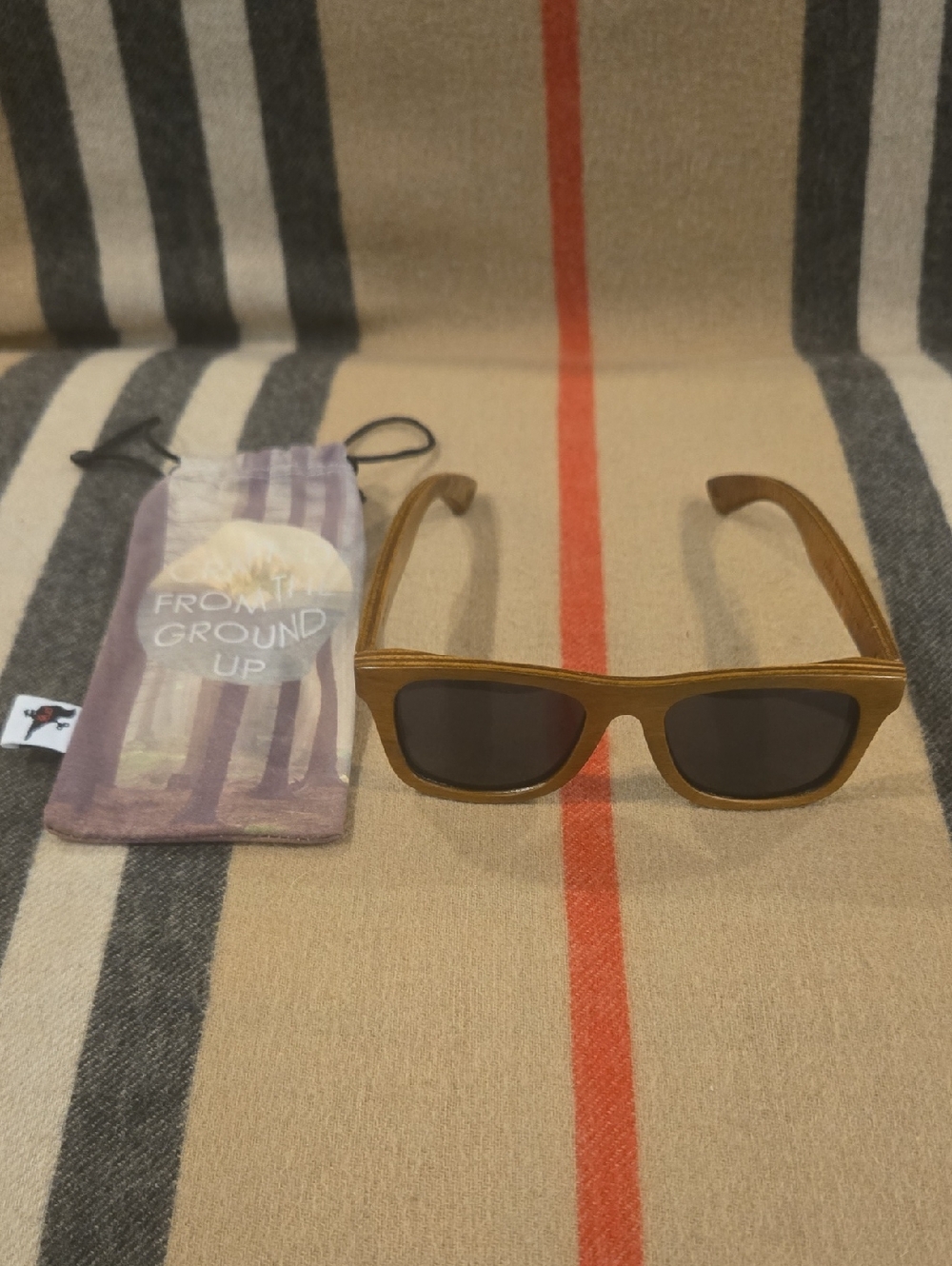 Proof Ontario Wooden  Sunglasses Polarized NWOT